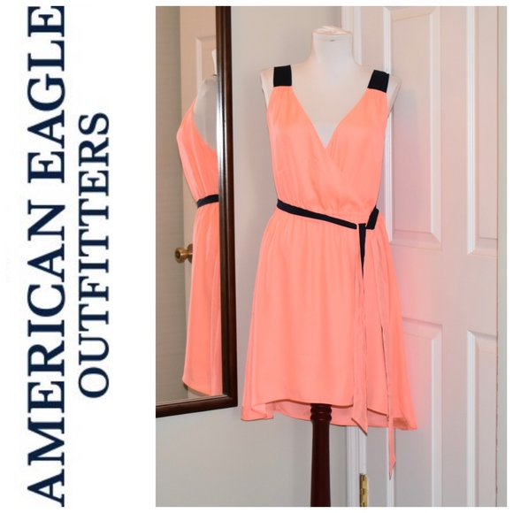 American Eagle Outfitters Dresses & Skirts - American Eagle AEO Coral & Blue Dress Size M